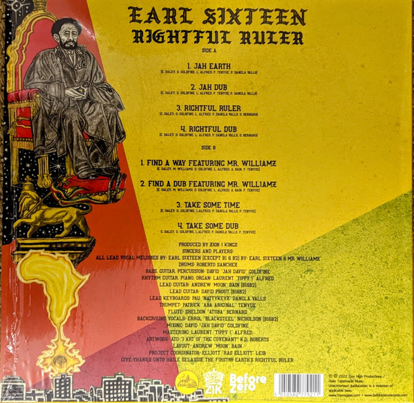 Earl Sixteen - Rightful Ruler | Before Zero Records (ZHP0028) - 2