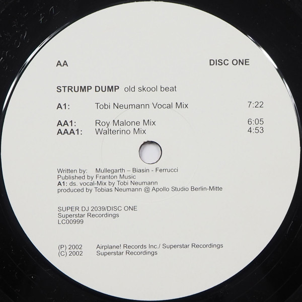 Strump Dump - Old Skool Beat (Disc One) | Superstar Recordings (SUPER DJ 2039/1)