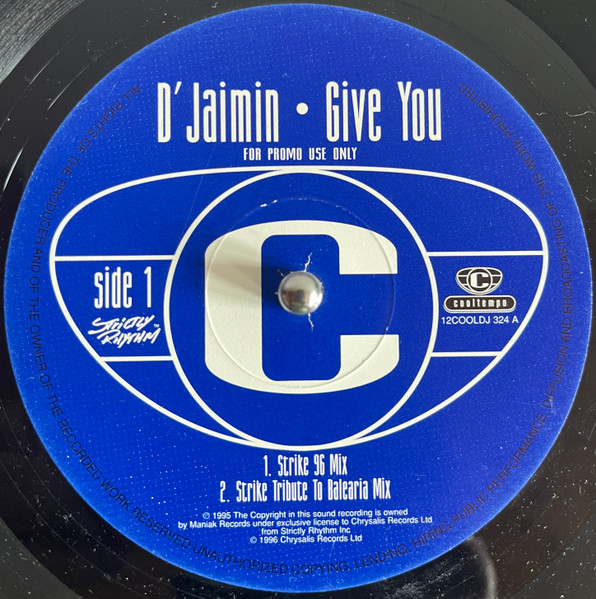 Djaimin - Give You | Cooltempo (12COOLDJ 324) Djaimin - Give You | Cooltempo (12COOLDJ 324)
