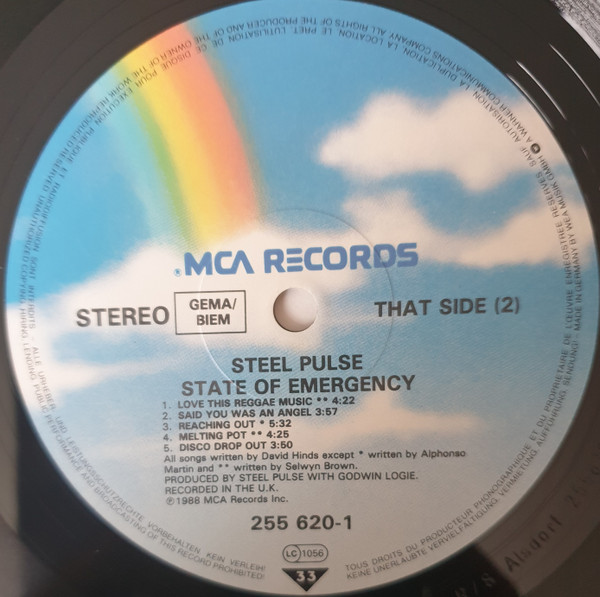 Steel Pulse - State Of Emergency | MCA Records (255 620-1) - 4