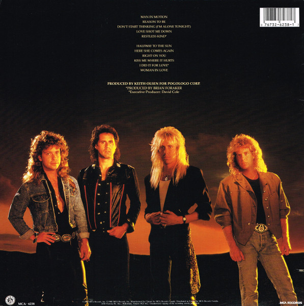 Night Ranger - Man In Motion | MCA Records (MCA-6238) - 2