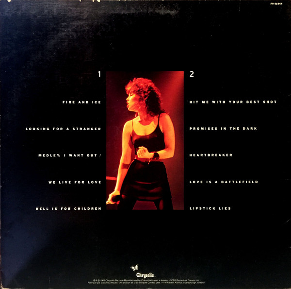 Pat Benatar - Live From Earth | Chrysalis (FV-41444) - 2