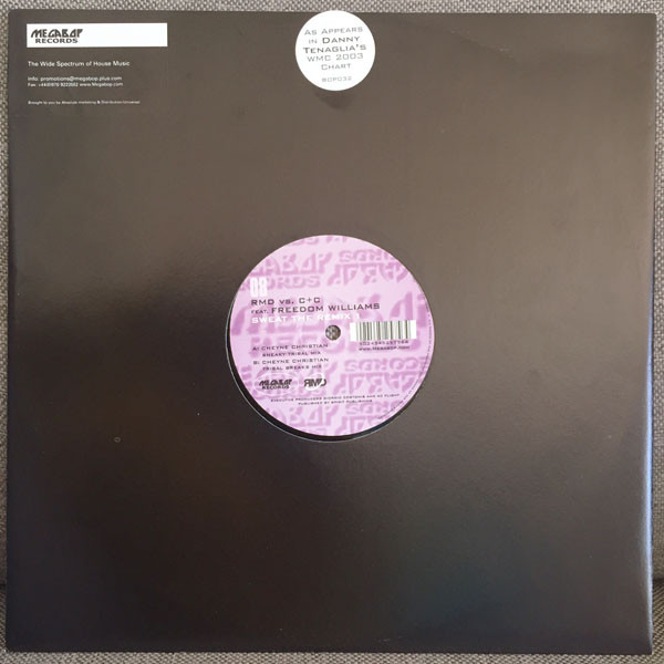 R.M.D. vs. C + C Music Factory Feat. Freedom Williams - Sweat The Remix 1 | Megabop Records (BOP 032) - 3