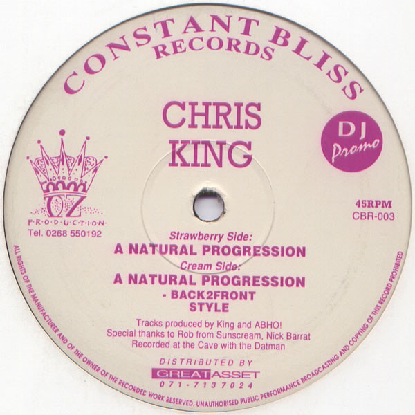 Chris King - A Natural Progression | Constant Bliss Records (CBR-003)