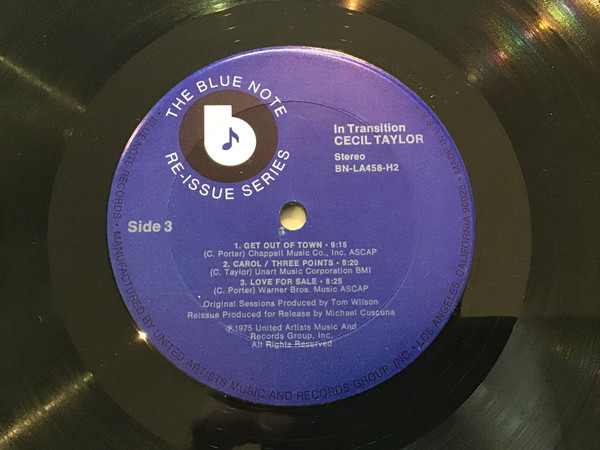 Cecil Taylor - In Transition | Blue Note (BN-LA458-H2) - 2 Cecil Taylor - In Transition | Blue Note (BN-LA458-H2) - 2