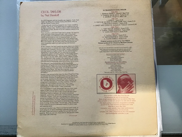 Cecil Taylor - In Transition | Blue Note (BN-LA458-H2) - 4 Cecil Taylor - In Transition | Blue Note (BN-LA458-H2) - 4