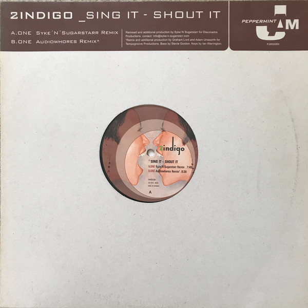 2 Indigo - Sing It - Shout It | Peppermint Jam (PJMS0069)