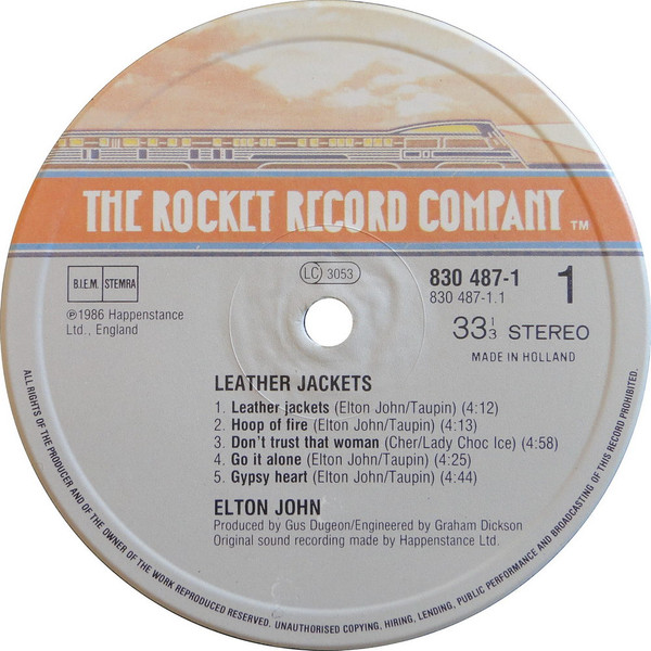 Elton John - Leather Jackets | The Rocket Record Company (830 487-1) - 3