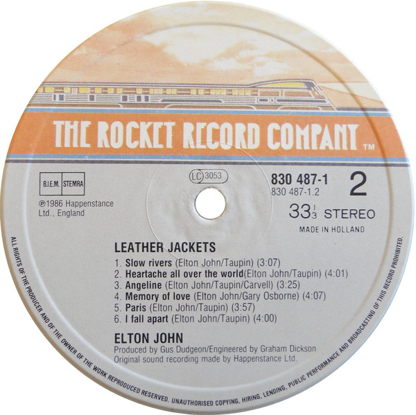Elton John - Leather Jackets | The Rocket Record Company (830 487-1) - 4