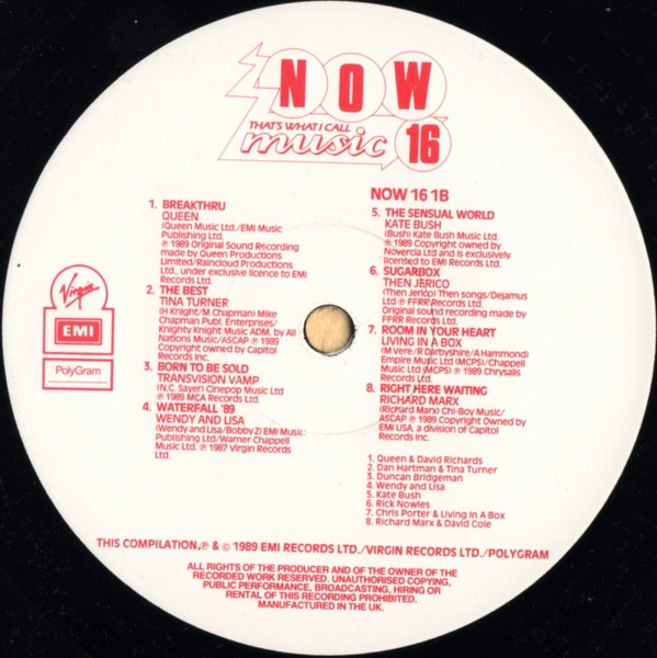 Various - Now That's What I Call Music 16 | Virgin EMI (NOW 16)