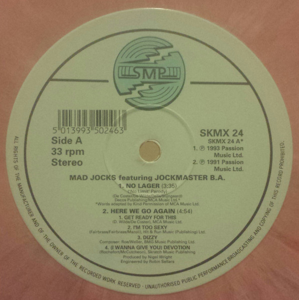 Mad Jocks Feat. Jockmaster B.A. - Party Four | SMP (SKMX 24) - 3