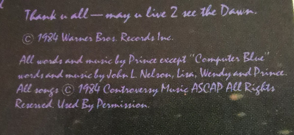 Prince And The Revolution - Purple Rain | Warner Bros. Records (25110-1) - 10