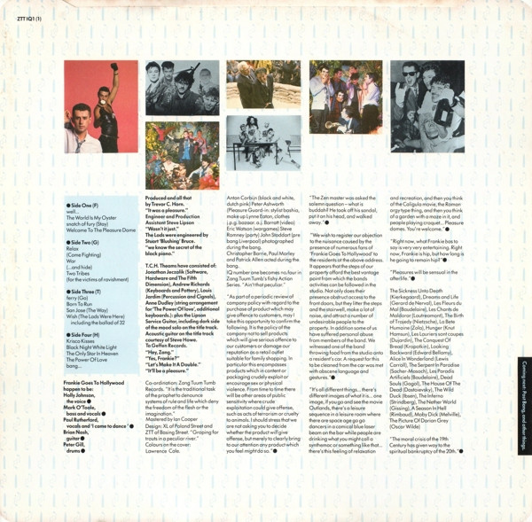 Frankie Goes To Hollywood - Welcome To The Pleasuredome | ZTT (ZTT IQ1) - 9