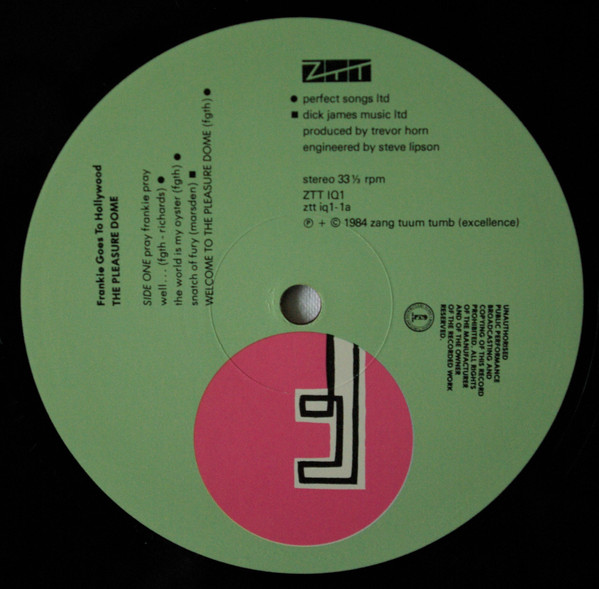 Frankie Goes To Hollywood - Welcome To The Pleasuredome | ZTT (ZTT IQ1) - 4