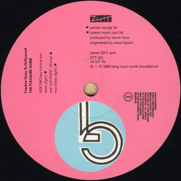 Frankie Goes To Hollywood - Welcome To The Pleasuredome | ZTT (ZTT IQ1) - 5
