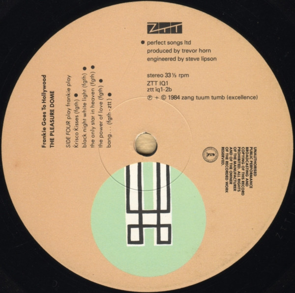 Frankie Goes To Hollywood - Welcome To The Pleasuredome | ZTT (ZTT IQ1) - 7