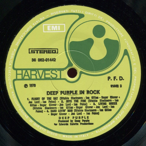 Deep Purple - In Rock | Harvest (3C 062-91 442) - 4 Deep Purple - In Rock | Harvest (3C 062-91 442) - 4