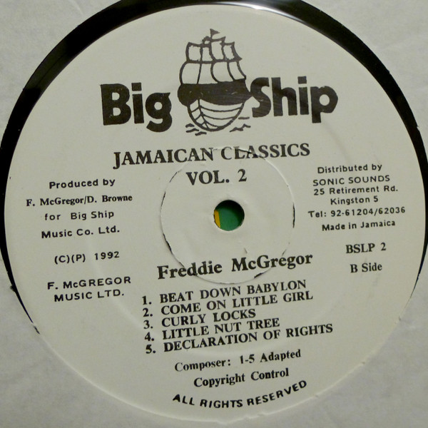 Freddie McGregor - Sings Jamaican Classics 2 | Big Ship (BSLP2) - 4