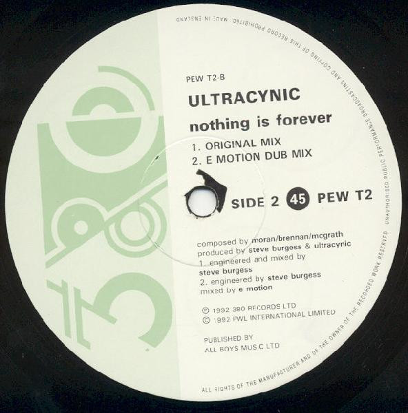 Ultracynic - Nothing Is Forever | 380 Records (PEW T2) - 4 Ultracynic - Nothing Is Forever | 380 Records (PEW T2) - 4