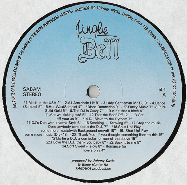 Jd Starr - All American Jingles - Street Shit Volume 1 | Jingle Bell (JB 501)