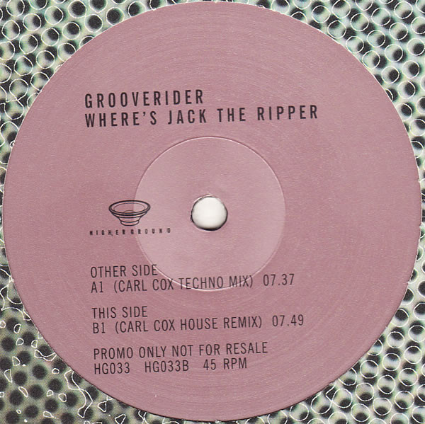 Where's Jack The Ripper (Remixes By Carl Cox)