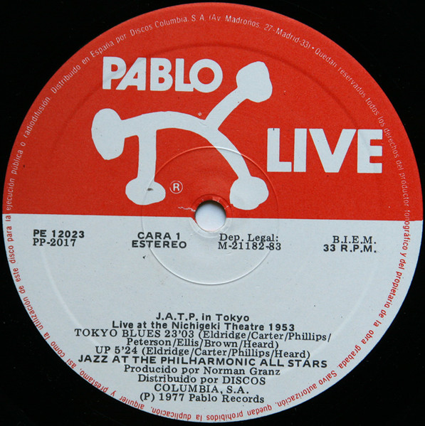 Jazz At The Philharmonic - J.A.T.P. In Tokyo (Live At The Nichigeki Theatre 1953) | Pablo Live (PE 12023/5) - 3 Jazz At The Philharmonic - J.A.T.P. In Tokyo (Live At The Nichigeki Theatre 1953) | Pablo Live (PE 12023/5) - 3