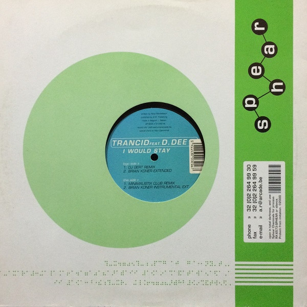 Trancid Feat. D. Dee - I Would Stay | Sphear (2103216) - 2