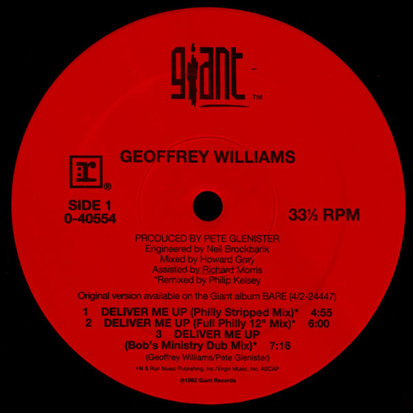 Geoffrey Williams - Deliver Me Up | Giant Records (0-40554) - main Geoffrey Williams - Deliver Me Up | Giant Records (0-40554) - main