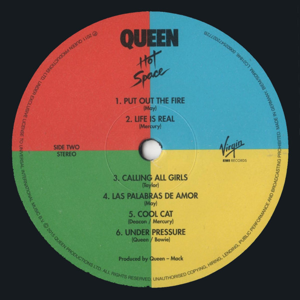 Queen - Hot Space | Virgin EMI Records (00602547202772) - 3