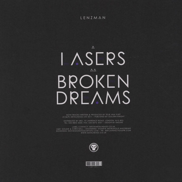 Lenzman - Lasers / Broken Dreams | Metalheadz (METH 094) - 2