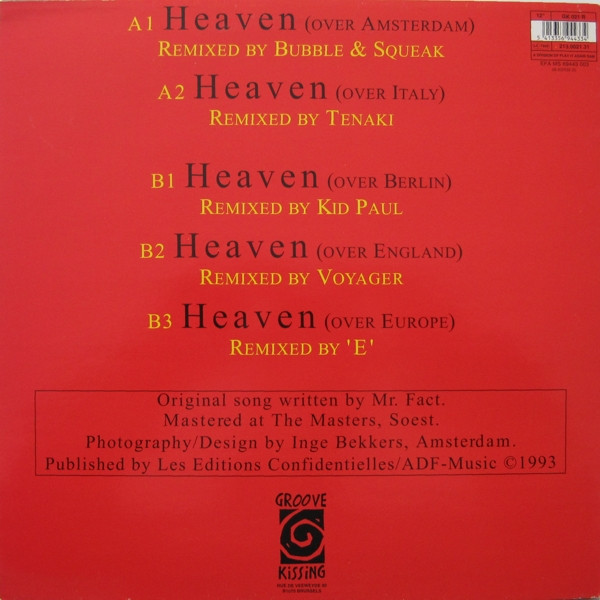 Eq-Lazer - Heaven - The Remixes - State Of Europe EP | Groove Kissing (GK 021 R) - 2