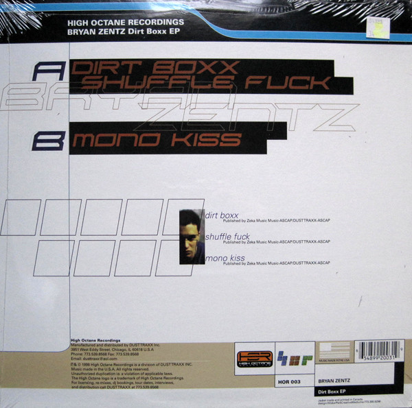 Bryan Zentz - Dirt Boxx EP | High Octane Recordings (HOR 003) - 2