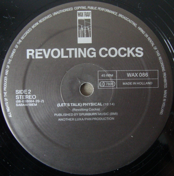 Revolting Cocks - (Let's Get) Physical | Wax Trax! Europe (WAX 086) - 4