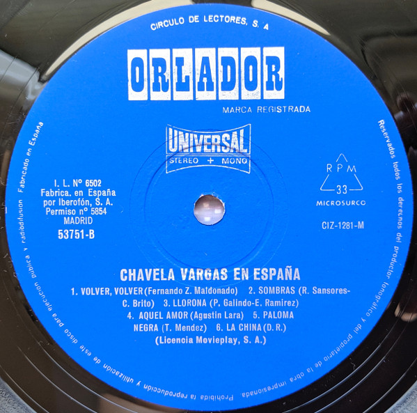 Chavela Vargas - En España | Universal (53751) - 4