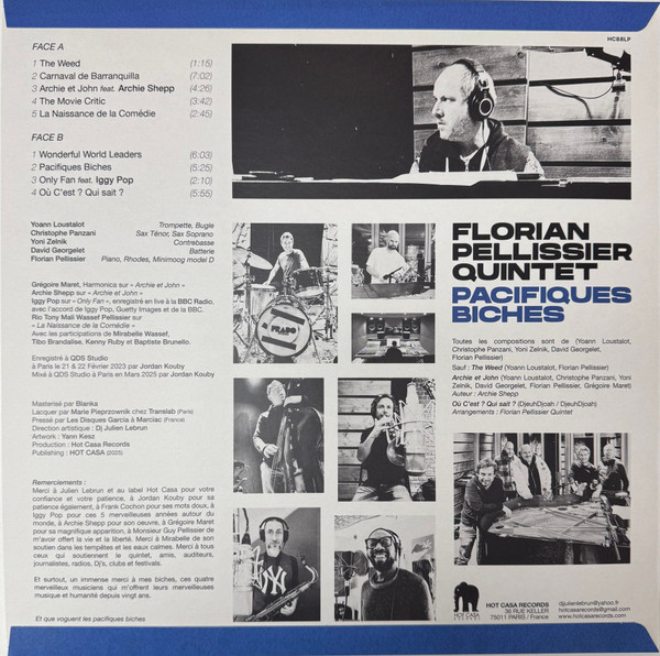 Florian Pellissier Quintet - Pacifiques Biches | Hot Casa Records (HC88LP) - 2