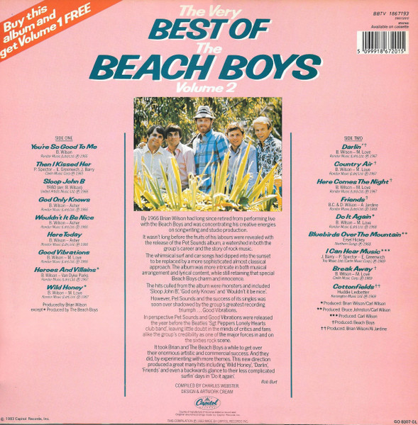 The Beach Boys - The Very Best Of The Beach Boys (Volume 2) | Capitol Records (BBTV 1867193) - 2