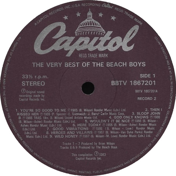 The Beach Boys - The Very Best Of The Beach Boys (Volume 2) | Capitol Records (BBTV 1867193) - 3
