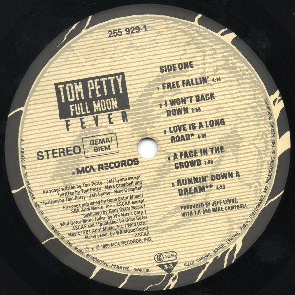 Tom Petty - Full Moon Fever | MCA Records (255 929-1) - 3