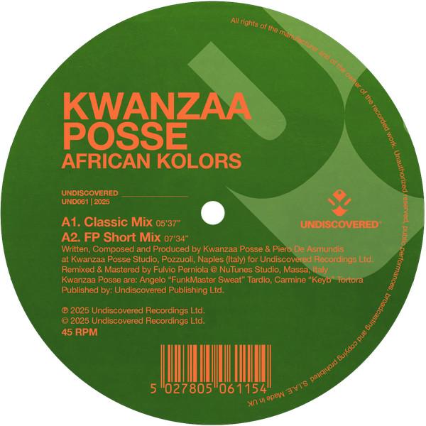 Kwanzaa Posse - African Kolors | Undiscovered (UND061) Kwanzaa Posse - African Kolors | Undiscovered (UND061)