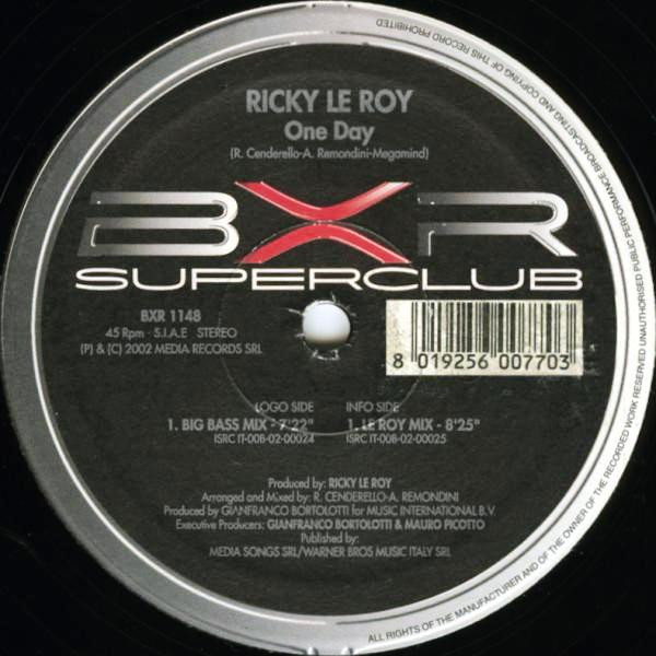 Ricky Le Roy - One Day | BXR (BXR 1148)