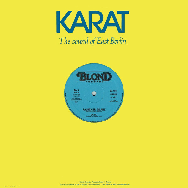 Karat - Jede Stunde / Falscher Glanz | Blond Records (BX 101) - 2 Karat - Jede Stunde / Falscher Glanz | Blond Records (BX 101) - 2