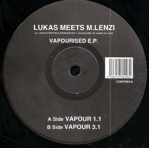 DJ Lukas Meets Marco Lenzi - Vapourised E.P. | Contrast (CONT003-6) - main