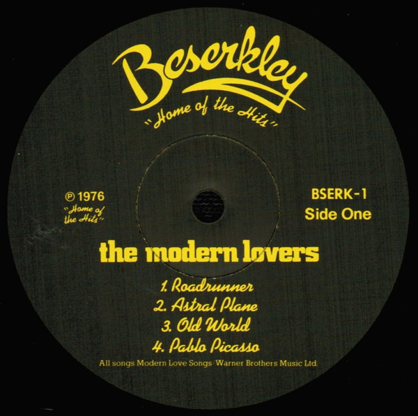 The Modern Lovers - The Modern Lovers | Beserkley (BSERK 1) - 3