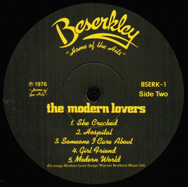 The Modern Lovers - The Modern Lovers | Beserkley (BSERK 1) - 4