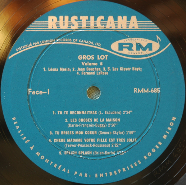 Various - Gros Lot, Vol.5 | Rusticana (RMM-685) - 3