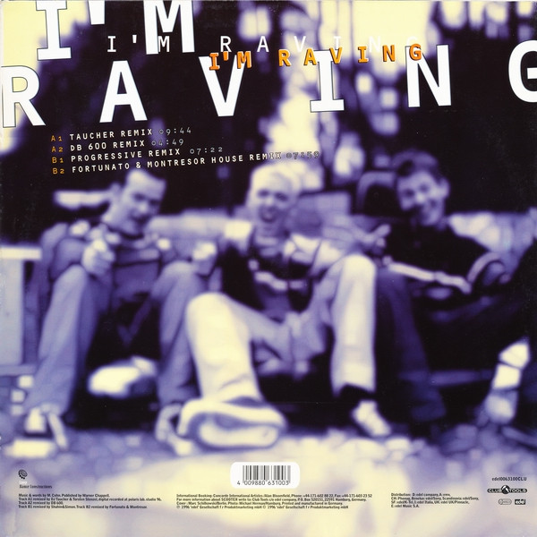 Scooter - I'm Raving (The Remixes) | Club Tools (edel 0063100 CLU) - 2