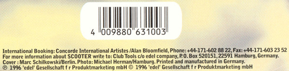 Scooter - I'm Raving (The Remixes) | Club Tools (edel 0063100 CLU) - 4