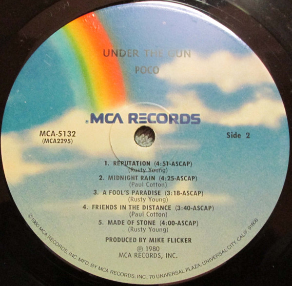 Poco - Under The Gun | MCA Records (MCA-5132) - 4
