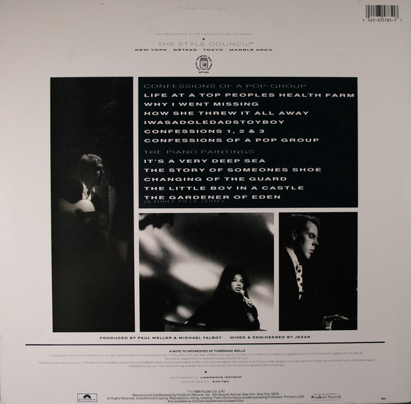 The Style Council - Confessions Of A Pop Group | Polydor (835 785-1) - 2