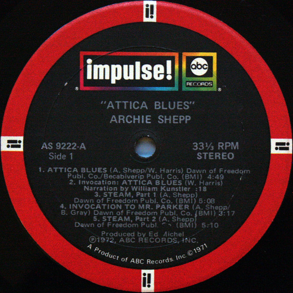 Archie Shepp - Attica Blues | Impulse! (AS-9222) - 4